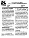 LWV Bulletin, January, 1997 by League of Women Voters of the Huntington Area