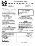 LWV Bulletin, May, 1997 by League of Women Voters of the Huntington Area