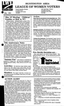 LWV Bulletin, May, 1995 by League of Women Voters of the Huntington Area