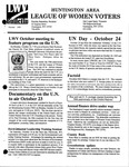 LWV Bulletin, October, 1995 by League of Women Voters of the Huntington Area