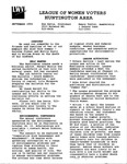 LWV Bulletin, September, 1993 by League of Women Voters of the Huntington Area