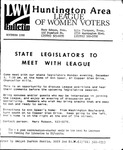 LWV Bulletin, November, 1990 by League of Women Voters of the Huntington Area