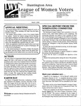 LWV Bulletin, March, 2000 by League of Women Voters of the Huntington Area