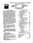 LWV Bulletin, March, 2004 by League of Women Voters of the Huntington Area
