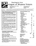 LWV Bulletin, April, 2001 by League of Women Voters of the Huntington Area