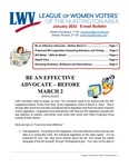 League of Women Voters of the Huntington Area E-mail Bulletin, February 2022 by League of Women Voters of the Huntington Area