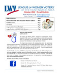 League of Women Voters of the Huntington Area E-mail Bulletin, October 2022