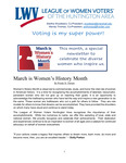League of Women Voters of the Huntington Area by League of Women Voters of the Huntington Area