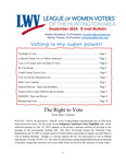 League of Women Voters of the Huntington Area E-mail Bulletin, September 2024 by League of Women Voters of the Huntington Area