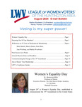 League of Women Voters of the Huntington Area E-mail Bulletin, August 2024 by League of Women Voters of the Huntington Area