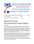 League of Women Voters' of the Huntington Area E-mail Bulletin, August 2026