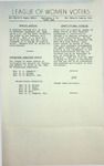 Leaue of Women Voters of the Huntington Area Bulletin, August, 1959 by League of Women Voters of the Huntington Area