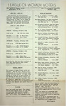 League of Women Voters of the Huntington Area Bulletin, November, 1959