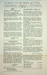 League of Women Voters of the Huntington Area Bulletin, June, 1960