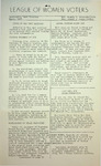 League of Women Voters of the Huntington Area Bulletin, March, 1965