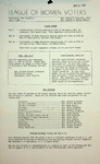 League of Women Voters of the Huntington Area Bulletin, April, 1965