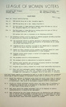 League of Women Voters of the Huntington Area Bulletin, January, 1966