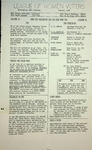 League of Women Voters of the Huntington Area Bulletin, October, 1966