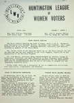 League of Women Voters of the Huntington Area Bulletin, April, 1968