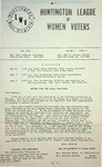 League of Women Voters of the Huntington Area Bulletin, May, 1968 by League of Women Voters of the Huntington Area