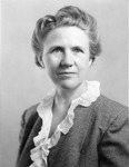 Mae Newman, principal of Huntington High School, 1957