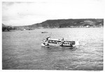 Water taxi for Japanese workers, Sasebo, Japan, ca. 1955