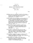 Marshall News Releases: April, 1954