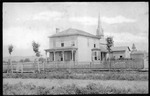 House facing 6th Ave, Congreg. Church & City Hall in background, Huntington, W.Va.