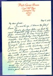 Letter from Phyllis George Brown to Matt Reese, May 15, 1979 col.