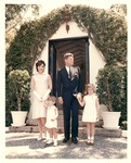 Pres. John F. Kennedy, wife Jacqueline, John, Jr., and Caroline Kennedy