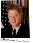 Autographed photo of Pres. Bill Clinton to Matt Reese, ca. 1998