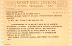 Western Union telegram from Louis Novins, Chair. American Heritage Found. to Neil Staebler & Matthew Reese, Oct. 18, 1965 , col.