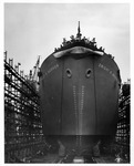Launching of the Liberty ship, SS Dwight W. Morrow, 1943