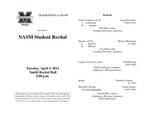Marshall University Department of Music presents a NASM Student Recital by Jeffrey L. Pappas