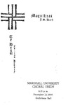 Marshall University Music Department Presents the Marshall University Choral Union