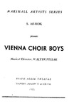 Marshall Artists Series S. Hurok Presents the Vienna Choir Boys