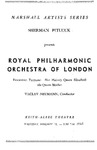 Marshall Artists Series Sherman Pitluck Presents the Royal Philharmonic Orchestra of London