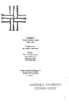 Marshall University Music Department Presents the Marshall University Choral Union, Messiah