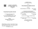 Marshall University Music Department Presents a Woodwind Ensembles Recital