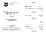 Marshall University Music Department Presents The Marshall University Chamber Choir  In Concert