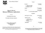 Marshall University Music Department Presents a Master's Recital, Brianna Williams, euphonium