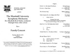Marshall University Music Department Presents the Marshall University Symphony Orchestra in a Family Concert by Elizabeth Reed Smith