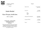 Marshall University Music Department Presents a Junior Recital, Ryan Morgan, double bass