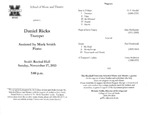 Marshall University Music Department Presents Daniel Ricks, Trumpet