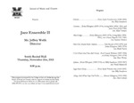 Marshall University Music Department Presents a Jazz Ensemble II, Mr. Jeffrey Wolfe, Director