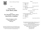Marshall University Music Department Presents a Senior Recital, Tyler Davis, tuba by Tyler Davis