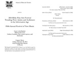 Marshall University Music Department Presents the 2014 Birke Fine Arts Festival, Trending Now: Artists and Audiences in the Information Age, Fifth Annual Festival of New Music, Guest Artist Recital: Made in the U.S.A., Lindsey Goodman, flute, mezzo-soprano, and electronics, Concert Three