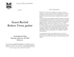 Marshall University Music Department Presents a Guest Recital, Robert Trent, guitar