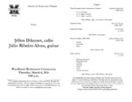 Marshall University Music Department Presents Şőlen Dikener, cello, Júlio Ribeiro Alves, guitar by Şőlen Dikener and Júlio Ribeiro Alves