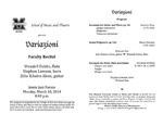 Marshall University Music Department Presents Variazioni, Facutly Recital, Wendell Dobbs, flute, Stephen Lawson, horn, Júlio Ribeiro Alves, guitar by Wendell B. Dobbs, Stephen Lawson, and Júlio Ribeiro Alves